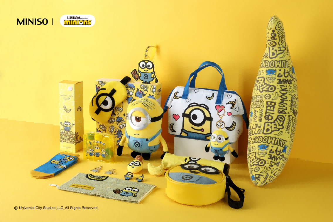 Banana Banana！名創(chuàng)優(yōu)品X小黃人聯(lián)名，
“不蕉慮市集”釋放夏日萌力